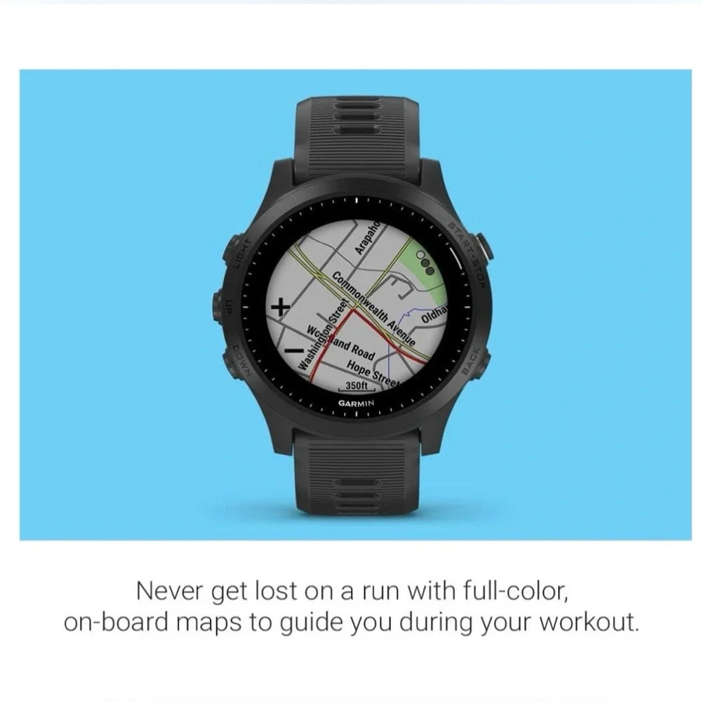 Garmin Forerunner 945, Premium GPS Running/Triathlon Smartwatch, Black